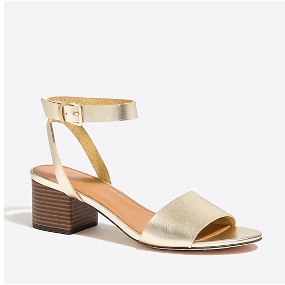 NWT JCREW Factory Block Heel Sandal sz 8